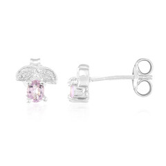 Orecchini in argento con Tormalina Rosa Cuprian