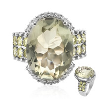 Anello in argento con Ametista Verde