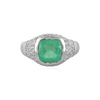 Anello in argento con Smeraldo Russo