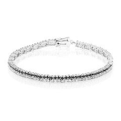 Bracciale in argento con Spinello Nero