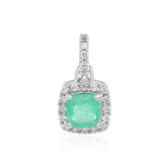 Ciondolo in argento con Smeraldo Colombiano