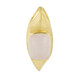 Ciondolo placcato in oro con Quarzo Rosa (MONOSONO COLLECTION)