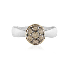 Anello in oro con Diamante Champagne I2 (de Melo)