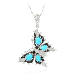 Collana in argento con Turchese Sleeping Beauty (Dallas Prince Designs)