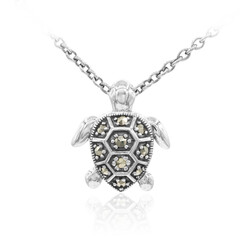 Collana in argento con Marcassite