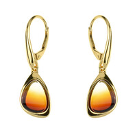 Orecchini in argento con Ambra Baltica