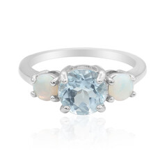 Anello in argento con Topazio Blu Cielo