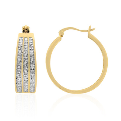 Orecchini in argento con Diamante I3 (I)