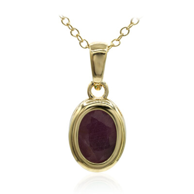 Collana in argento con Rubino