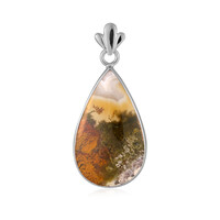 Ciondolo in argento con Agata Muschiata (Bali Barong)