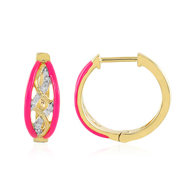 Orecchini in argento con Diamante I3 (J)
