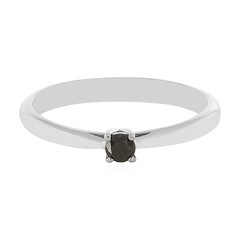 Anello in argento con Diamante Nero