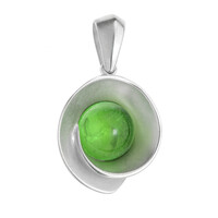 Ciondolo in argento con  Ambra Verde Colombiana