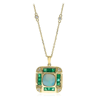 Collana in oro con Opale di Welo AAA (CIRARI)