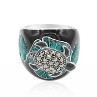 Anello in argento con Marcassite