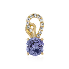 Ciondolo in oro con Tanzanite (non riscaldata)