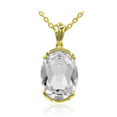 Collana in argento con Topazio Bianco