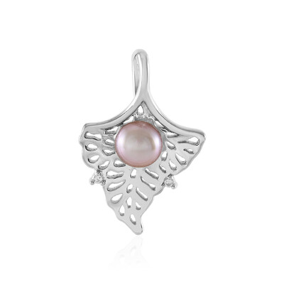 Ciondolo in argento con Perla d'Acqua Dolce Pesca