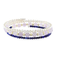 Bracciale in acciaio con Lapislazzuli (Riya)
