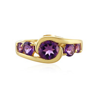 Anello in argento con Ametista Uruguay