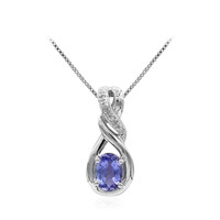 Collana in argento con Tanzanite