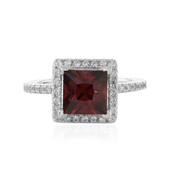 Anello in argento con Zircone Rosa