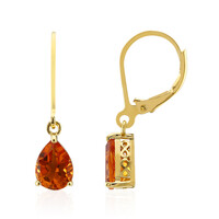 Orecchini in argento con Citrino Madeira