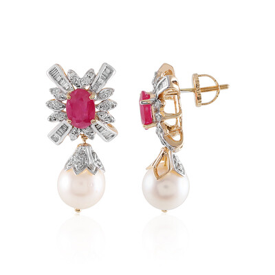 Orecchini in oro con Perla di Acqua Dolce