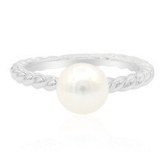 Anello in argento con Perla di Acqua Dolce (TPC)