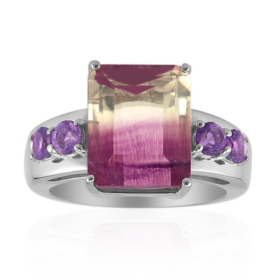 Anello in argento con Fluorite Bicolore (Pallanova)