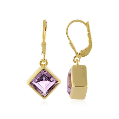 Orecchini in argento con Ametista Rose de France (MONOSONO COLLECTION)