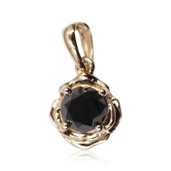 Ciondolo in oro con Diamante Nero
