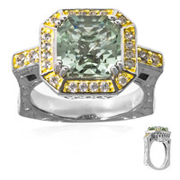 Anello in argento con Ametista Verde (Dallas Prince Designs)