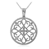 Collana in argento con Diamante I3 (I)