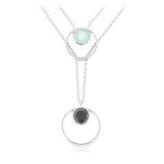 Collana in argento con Spinello Nero