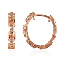 Orecchini in oro con Diamante Rose de France SI1 di Argyle