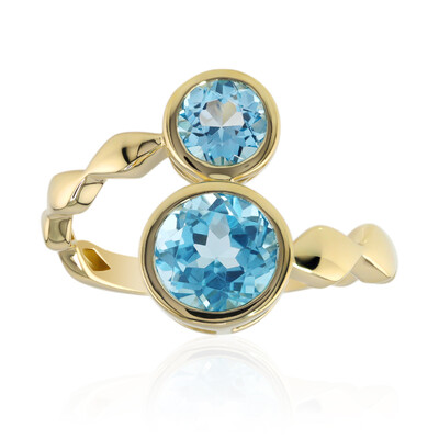 Anello in oro con Topazio Marambaia