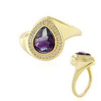 Anello in argento con Fluorite Bicolore