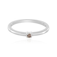 Anello in argento con Diamante Champagne I3