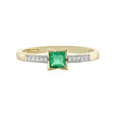 Anello in oro con Smeraldo Etiope