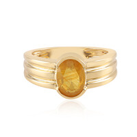 Anello in argento con Zaffiro Giallo del Madagascar