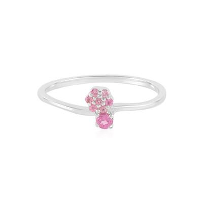 Anello in argento con Tormalina Rosa Brasiliana