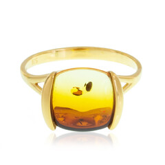 Anello in argento con Ambra Baltica