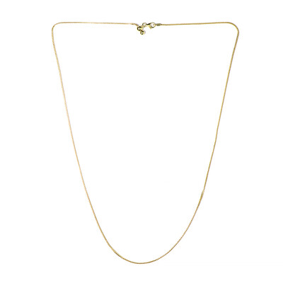 Catenina franco regolabile con cursore in argento 925 placcato oro giallo - 61 cm - 5,31 g