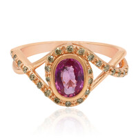 Anello in oro con Zaffiro Rosa