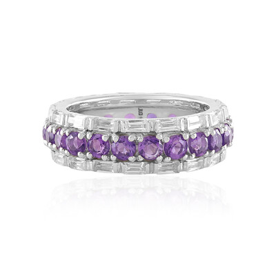Anello in argento con Ametista Siberiana