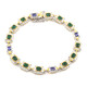 Bracciale in argento con Smeraldo Zambia (Gems en Vogue)