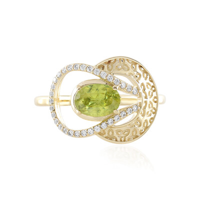 Anello in oro con Sfene