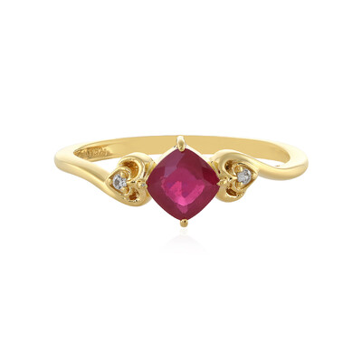 Anello in argento con Rubino del Madagascar
