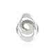 Anello in argento con Diamante Champagne I3 (de Melo)